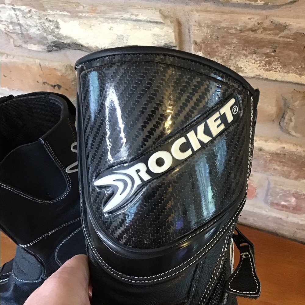 JOE ROCKET Black Motorcycle Racing Boots 9 - Picture 10 of 10